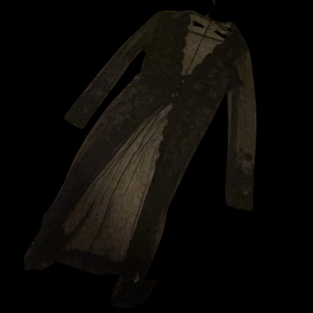 Long Sheer Duster with Lacey Detail Fashion Nova